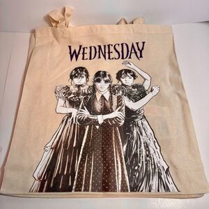 NWT. Primark Wednesday Addams Canvas tote Bag.